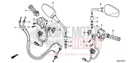 SWITCH/CABLE (NC700SD) NC700SDD de 2013